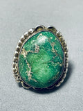 One Of The Best Ever Vintage Native American Navajo Damale Turquoise Sterling Silver Ring-Nativo Arts