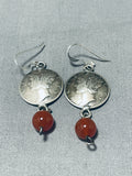 Exceptional Vintage Native American Navajo Mercury Dime Sterling Silver Earrings-Nativo Arts