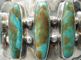 One Of Biggest Best Vintage Native American Navajo Royston Turquoise Sterling Silver Bracelet-Nativo Arts