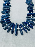 Native American One Of The Best Santo Domingo Lapis Shell Necklace-Nativo Arts