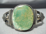 Important Early Steve Arviso Vintage Native American Navajo Turquoise Sterling Silver Bracelet-Nativo Arts