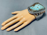 Best Jo Tso Native American Navajo #8 Turquoise Sterling Silver Bracelet-Nativo Arts