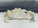 Native American Beautiful Hummingbird Vintage Navajo Turquoise Sterlijng Silver Bracelet-Nativo Arts