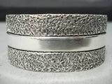 Important Ron Willie Advanced Vintage Native American Navajo Sterling Silver Bracelet-Nativo Arts
