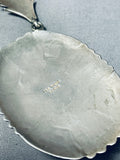 Singer Family Incredible Vintage Native American Navajo Sterling Silver Turquoise Necklace-Nativo Arts