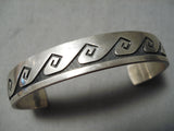 Important Vintage Hopi Sterling Silver Bracelet Native American-Nativo Arts