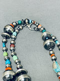One Of The Most Unique Ever Vintage Native American Navajo Turquoise Sterling Silver Necklace-Nativo Arts
