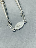 Extremely Valuable Last Chance Turquoise Vintage Native American Navajo Sterling Silver Necklace-Nativo Arts