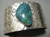 Native American Huge Wide Spiderweb Turquoise Sterling Silver Bracelet Cuff Jewelry-Nativo Arts