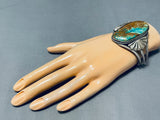 Spectacular Vintage Native American Zuni Royston Turquoise Sterling Silver Bracelet-Nativo Arts
