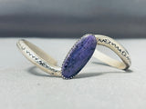 Native American Breathtaking Vintage Apache Purple Jasper Sterling Silver Bracelet-Nativo Arts
