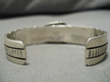Quality Harry Martinez Vintage Native American Navajo Sterling Silver Turquoise Bracelet Old-Nativo Arts