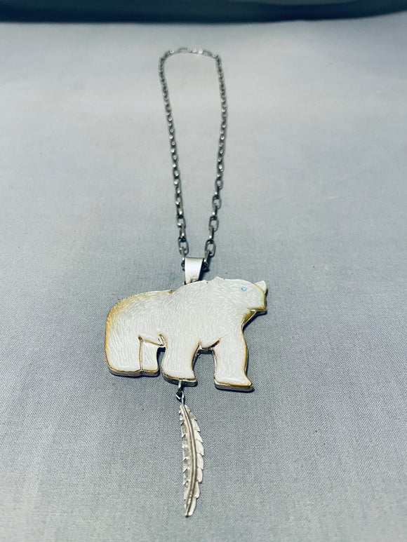 925 Sterling Silver 3D Bear Pendant Necklace