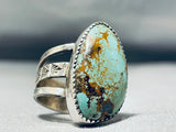 Unbelievable Native American Navajo Royston Turquoise Sterling Silver Ring-Nativo Arts