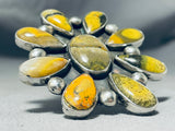 Massive Sun Honeybee Jasper Native American Sterling Silver Ring-Nativo Arts