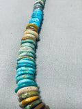 Native American 86 Grams Vintage Santo Domingo Royston Turquoise Sterling Silver Necklace-Nativo Arts
