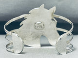 Detailed Southwestern Pearl Horse Sterling Silver Onyx Bracelet-Nativo Arts