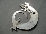 Fabulous Native American Navajo Gecko Sterling Silver Pin-Nativo Arts