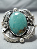 Marvelous Navajo Royston Turquoise Sterling Silver Ring Native American-Nativo Arts