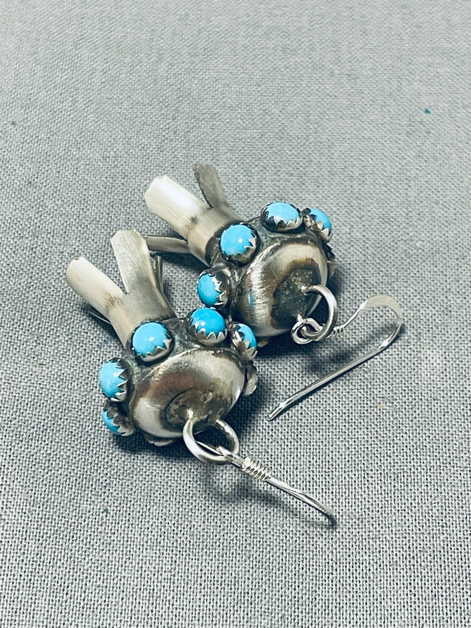 Silver squash clearance blossom earrings