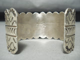 Important Bob Yellowhorse Vintage Native American Navajo Sterling Silver Bracelet-Nativo Arts