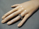 Important Sunny Reeves Native American Navajo Sterling Silver Ring-Nativo Arts