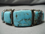 Important Vintage Native American Navajo Fiero Turquoise Sterling Silver Bracelet-Nativo Arts