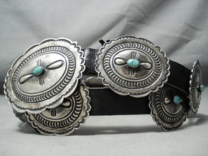 Authentic Vintage Native American Navajo Turquoise Sterling  display picture 1