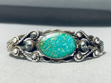 Early Vintage Native American Navajo Nturquoise Sterling Silver Bracelet-Nativo Arts