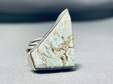 Best Native American Navajo Dry Creek Turquoise Sterling Silver Huge Ring-Nativo Arts
