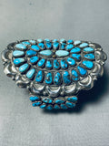 Best Judy Wallace Vintage Native American Navajo Turquoise Sterling Silver Cluster Bracelet-Nativo Arts