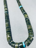 Native American Exceptional Vintage Santo Domingo Serpentine Sterling Silver Necklace-Nativo Arts