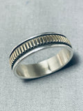 Exquisite Vintage Native American Navajo 14k Gold Sterling Silver Ring-Nativo Arts