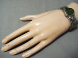 Important Sunny Reeves Native American Navajo Damale Turquoise Sterling Silver Bracelet-Nativo Arts