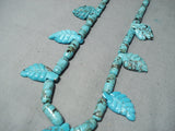 Native American Important Vintage Santo Domingo Old Morenci Fetish Sterling Silver Necklace-Nativo Arts