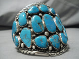 Best Vintage Native American Navajo Tommy Tso Turquoise Sterling Silver Bracelet Old Cuff-Nativo Arts