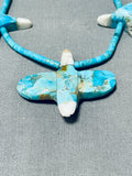 Bald Turquoise Eagle Southwestern Sterling Silver Bird Necklace-Nativo Arts