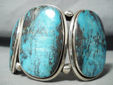 Best Ben Begaye (d.) Vintage Native American Navajo Blue Turquoise Sterling Silver Bracelet-Nativo Arts