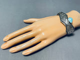 Skilled Workmanship Vintage Native American Navajo Turquoise Sterling Silver Bracelet-Nativo Arts