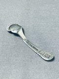 Native American Important Vintage Kenneth Begay Sterling Silver Salt Serving Spoon-Nativo Arts