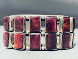 Best Vintage Native American Navajo Purple Shell Sterling Silver Bracelet Cuff-Nativo Arts