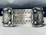Impressive San Felipe Sterling Silver Dime Bracelet-Nativo Arts