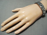 Intricate Vintage Horse Navajo Sterling Silver Native American Bracelet-Nativo Arts