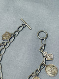 Detailed Important Vintage Native American Navajo Charm Sterling Silver Bracelet-Nativo Arts