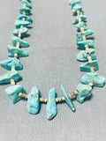 Native American Fabulous Vintage Santo Domingo Kingman Turquoise Heishi Necklace-Nativo Arts