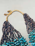 Important Whitegoat Vintage Native American Navajo Turquoise Heishi Necklace-Nativo Arts