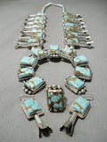 Native American Best Navajo #8 Turquoise Sterling Silver Squash Blossom Necklace-Nativo Arts