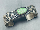 Very Important!! Tso Family Orvil Jack Turquoise Sterling Silver Bracelet-Nativo Arts