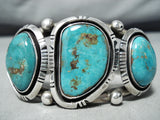 Peter Sanchez Isleta Royston Turquoise Sterling Silver Bracelet Native American-Nativo Arts