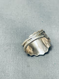 Unique Native American Navajo Sterling Silver Handcarved Huge Horse Ring-Nativo Arts